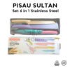 PISAU SULTAN Dapur Set 6 in 1 Bahan Stainless Steel PREMIUM Anti Lengket Peralatan Masak