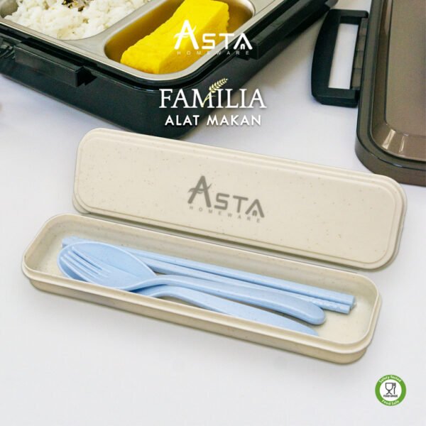 Asta Sendok Garpu Set Jerami Gandum Wheatstraw Food Grade Tebal