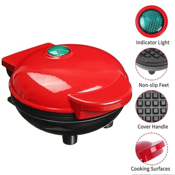 Waffle Mini Mesin Pembuat/ Cetakan Pancake Anti Lengket Electric Maker