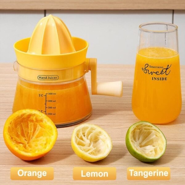 Cranked Juicer Hand Putar Alat Jeruk Peras Manual Citrus Orange Lemon Squeezing.