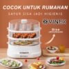 VINEX Electric Steamer Alat Kukus 10L Kukusan Listrik Multifungsi 3 Lapis Garansi Resmi