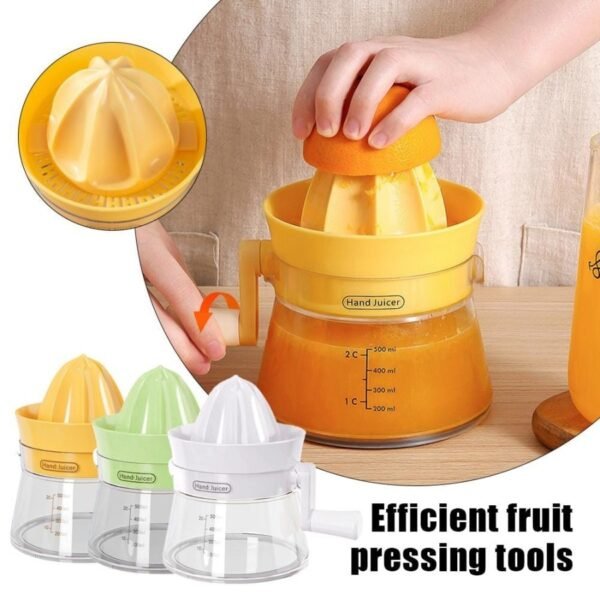 Cranked Juicer Hand Putar Alat Jeruk Peras Manual Citrus Orange Lemon Squeezing.