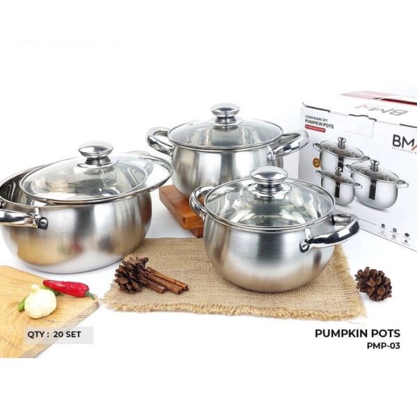Panci Soup Labu BMW satuan dan set Tutup Kaca Pumpkin Satuan High Quality
