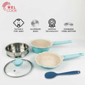 Welcook Peralatan Panci Bayi Baby Cookware - Light Blue
