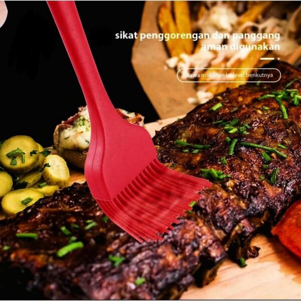 SET SPATULA SILIKON 5IN1 JUMBO Alat Masak Sutil Kocokan Silicon Anti Lengket Tahan Panas Serbaguna