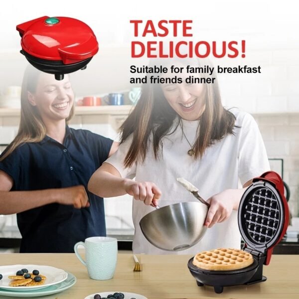 Waffle Mini Mesin Pembuat/ Cetakan Pancake Anti Lengket Electric Maker