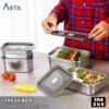 Wadah Makanan - Stainless Steel SUS 304 - Food Container - Kedap Udara | Asta Homeware