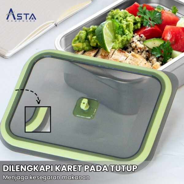 Wadah Makanan - Stainless Steel SUS 304 - Food Container - Kedap Udara | Asta Homeware