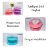 Tudung Saji KRISTAL Premium 3 Susun Rak Penutup Makanan Anti Pecah Berkualitas Anti Hama Food Grade