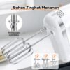 ALLTOU Hand Mixer Fungsi Turbo Pengaduk 5 Kecepatan / Hand Mixer Free 6 Buah Alat Pengocok Putih