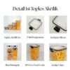 PAKET TOPLES HAMPERS Lebaran Plastik Kotak Bening Kontainer Snack Kedap Udara Food Storage Murah