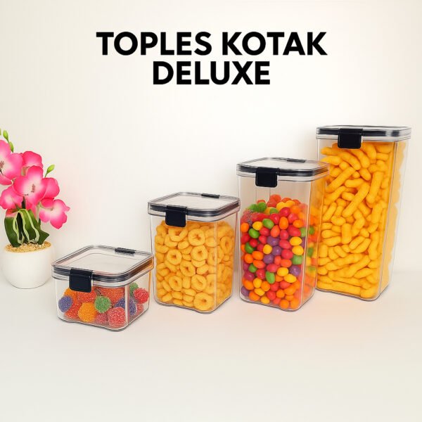 id-11134207-7ra0j-mdbkwqfi697b4a TOPLES KOTAK BENING Plastik Penyimpanan Makanan Kedap Udara Snack Kue Kering Food Storage Container