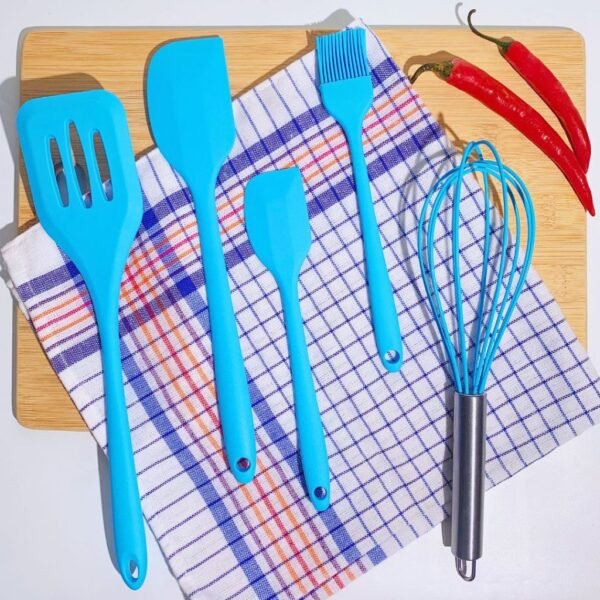 SET SPATULA SILIKON 5IN1 JUMBO Alat Masak Sutil Kocokan Silicon Anti Lengket Tahan Panas Serbaguna