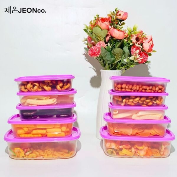 Toples Sealware 10 set Warna Serbaguna Wadah penyimpanan Makanan Food Container Set 10pcs Premium