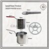 Penggorengan Deep Fryer 4in1 Stainless Anti Karat | Alat Masak Serbaguna Dapur Modern