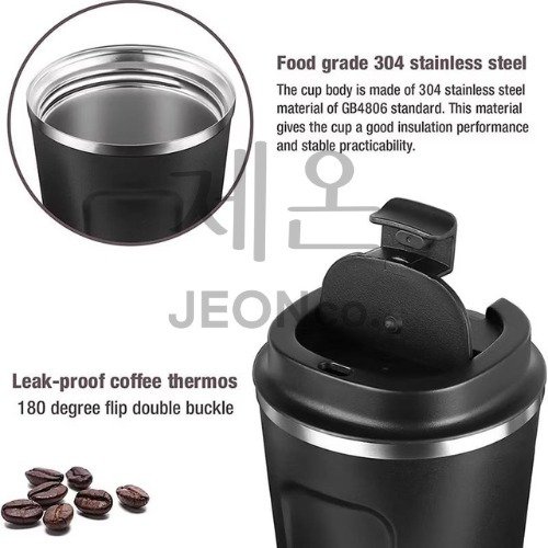 TUMBLER COFFEE MUG 500ML STAINLESS STEEL GELAS KOPI TAHAN PANAS DINGIN COFFEE CUP ANTI KARAT