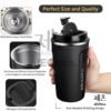 TUMBLER COFFEE MUG 500ML STAINLESS STEEL GELAS KOPI TAHAN PANAS DINGIN COFFEE CUP ANTI KARAT