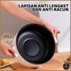 Panci Listrik Serbaguna 3L Anti Lengket Teflon - Multifungsi dengan Kukusan  600W | KITCHEN STUFF