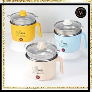 PANCI LISTRIK MINI PORTABLE SERBAGUNA/ELECTRIC COOKER DENGAN TUTUP KACA & PEGANGAN ANTI PANAS UNTUK MIE.TELUR