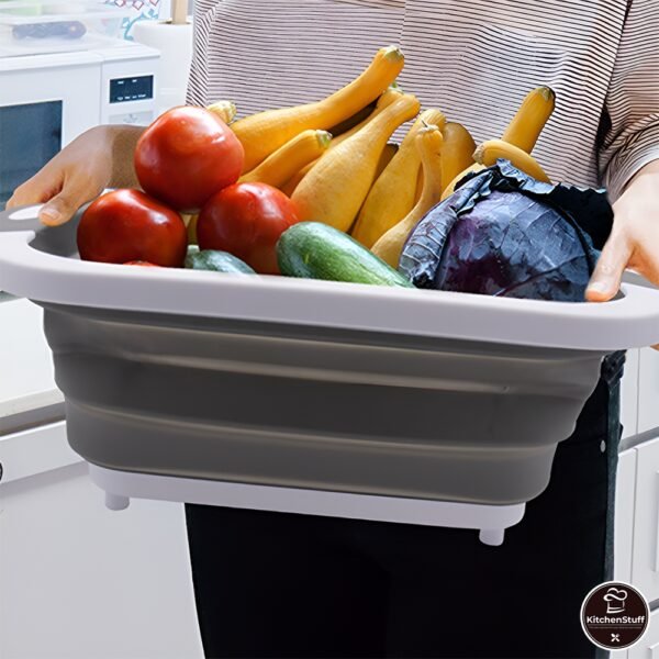 Talenan Lipat Baskom Wadah Cucian Sayur Serbaguna KITCHEN STUFF