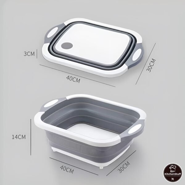 Talenan Lipat Baskom Wadah Cucian Sayur Serbaguna KITCHEN STUFF