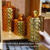 Stoples makanan serbaguna / Stoples akrilik dengan segel berlian / Stoples tertutup rapat / Stoples emas / Stoples Idul Fitri / Stoples Lebaran Emas Toples Mewa