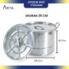 Panci Dandang Kukus - Kukusan Stainless Steel - Tebal Stockpot Steamer