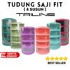 Tudung Saji 4 Susun FIT TRILINS multilayer 1KG tempat penyimpanan makanan Praktis Food Grade Murah