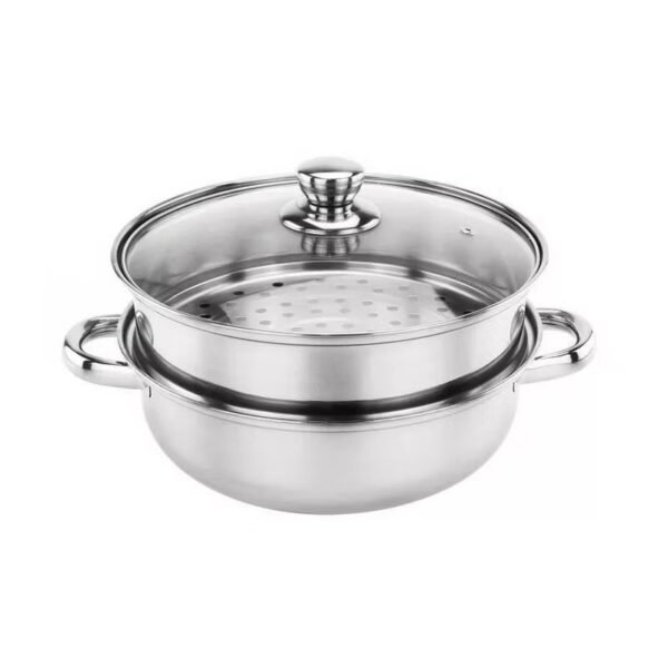 Panci Steamer Kukusan 2 Susun Stainless Steel Tebal Anti Lengket High Quality