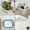 Talenan Lipat Baskom Wadah Cucian Sayur Serbaguna KITCHEN STUFF