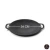 id-11134207-7rasj-m3bpo1zqwlbi30 Wajan Panggangan Anti Lengket Bulat Diameter 34CM- Grill Pan Datar untuk BBQ, Daging, dan Sayuran