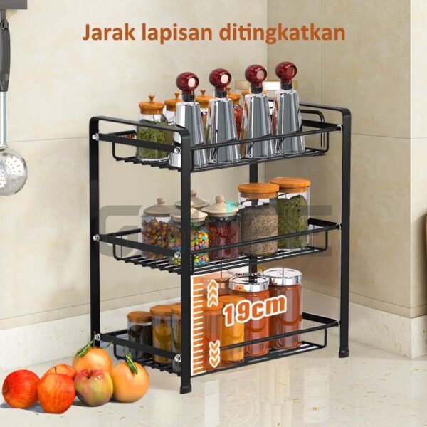 iSPECLE Rak Bumbu Rak Dapur Serbaguna Tempat Kosmetik Bumbu