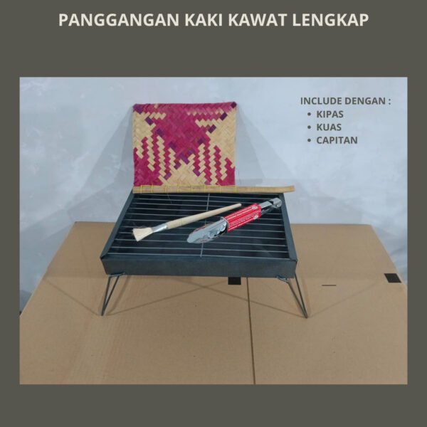 Alat Pemanggang Arang Portable Kuat Dan Tahan Lama