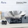 Wajan Stainless Steel - Penggorengan Tebal Tahan Karat - Oriental Wok 26 cm | Asta Homeware