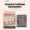 Rak Telur Tingkat 4 /Egg organizer /Tempat Penyimpanan Telur Minimalis