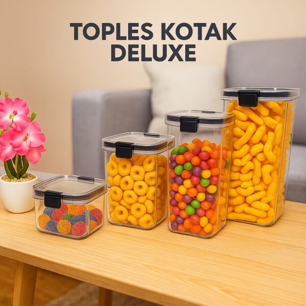 id-11134207-81ztc-mdvhblw3vpxd3e TOPLES KOTAK BENING Plastik Penyimpanan Makanan Kedap Udara Snack Kue Kering Food Storage Container