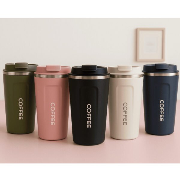 TUMBLER COFFEE MUG 500ML STAINLESS STEEL GELAS KOPI TAHAN PANAS DINGIN COFFEE CUP ANTI KARAT