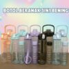 BOTOL BERANAK 3IN1 VIRAL BOTOL DOFF FREE SEDOTAN DAN STICKER / BOTOL MINUM GRADASI ELEGAN VIRAL