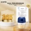 ecentio Mini Chopper Blender 6 pisau 250ml Portable Penggiling Bumbu Dapur Portable Penumbuk bawang biru gelap alat dapur