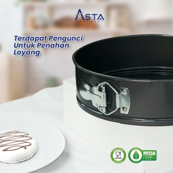 Loyang Kue Anti Lengket – Baking Pan Oven Carbon Steel – Bongkar Pasang - 24 dan 26 cm
