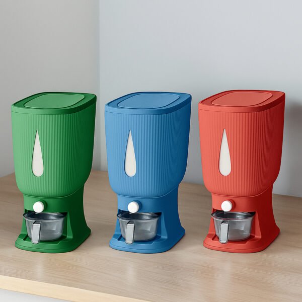 DISPENSER BERAS Modern POLOS ood grade tempat penyimpanan makanan anti hama 10KG 12KG Murah Aman