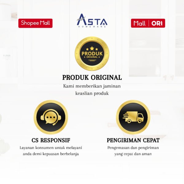 Wadah Makanan Stainless - Panci Prasmanan - Chafing Dish Tutup Kaca - Food Grade | Asta Homeware