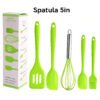 SET SPATULA SILIKON 5IN1 JUMBO Alat Masak Sutil Kocokan Silicon Anti Lengket Tahan Panas Serbaguna