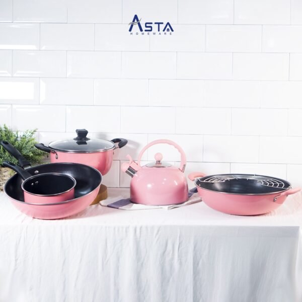 Asta Teko Siul Stainless Steel Whistling Kettle Valentina Pink 3 Liter