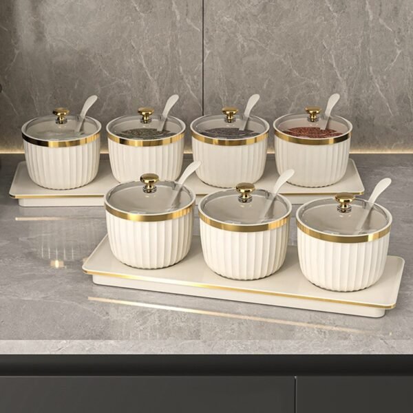 sg-11134201-7ra32-mbgrx8akha1o97 Tempat Bumbu set estetic 3/4 in 1/Tempat Bumbu Dapur Set Sendok 4IN1 / Wadah Bumbu Aesthetic