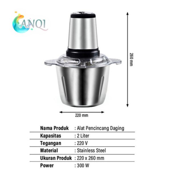 Chopper Blender daging penggiling Meat Blender Elektrik Stainless Steel Chopper Grinder/VS