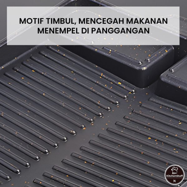 sg-11134201-7rdvu-mbwbh5pta3ax3b Grill Pan BBQ Yakiniku 37x26cm - Panggangan Anti-Lengket untuk Rumah dan Outdoor | KITCHEN STUFF