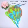 SET SPATULA SILIKON 5IN1 JUMBO Alat Masak Sutil Kocokan Silicon Anti Lengket Tahan Panas Serbaguna