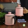 Saringan Minyak Stainless - Filter Rapat SUS 304 - Oil Pot 1.3 & 1.6 Liter Pink | Asta Homeware