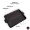sg-11134201-7rdw9-mbwbh55u1yzaa4 Grill Pan BBQ Yakiniku 37x26cm - Panggangan Anti-Lengket untuk Rumah dan Outdoor | KITCHEN STUFF
